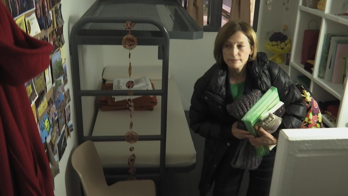 Carme Forcadell, en una imagen de ’El judici’. Carme Forcadell, en una imagen de ’El judici’.