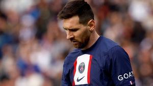 Messi, en un partido con el Paris SG.