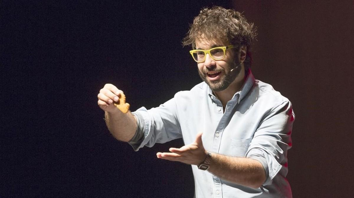Pere Rafart, primer premio en la modalidad de cartomagia durante el Congreso Mágico Nacional celebrado en Manresa.