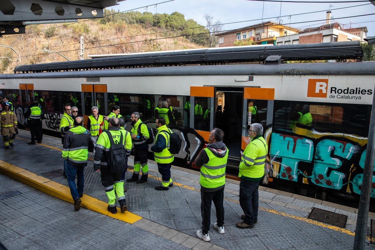 Choque de trenes en la estación de Montcada i ReixacManresa FOTOS