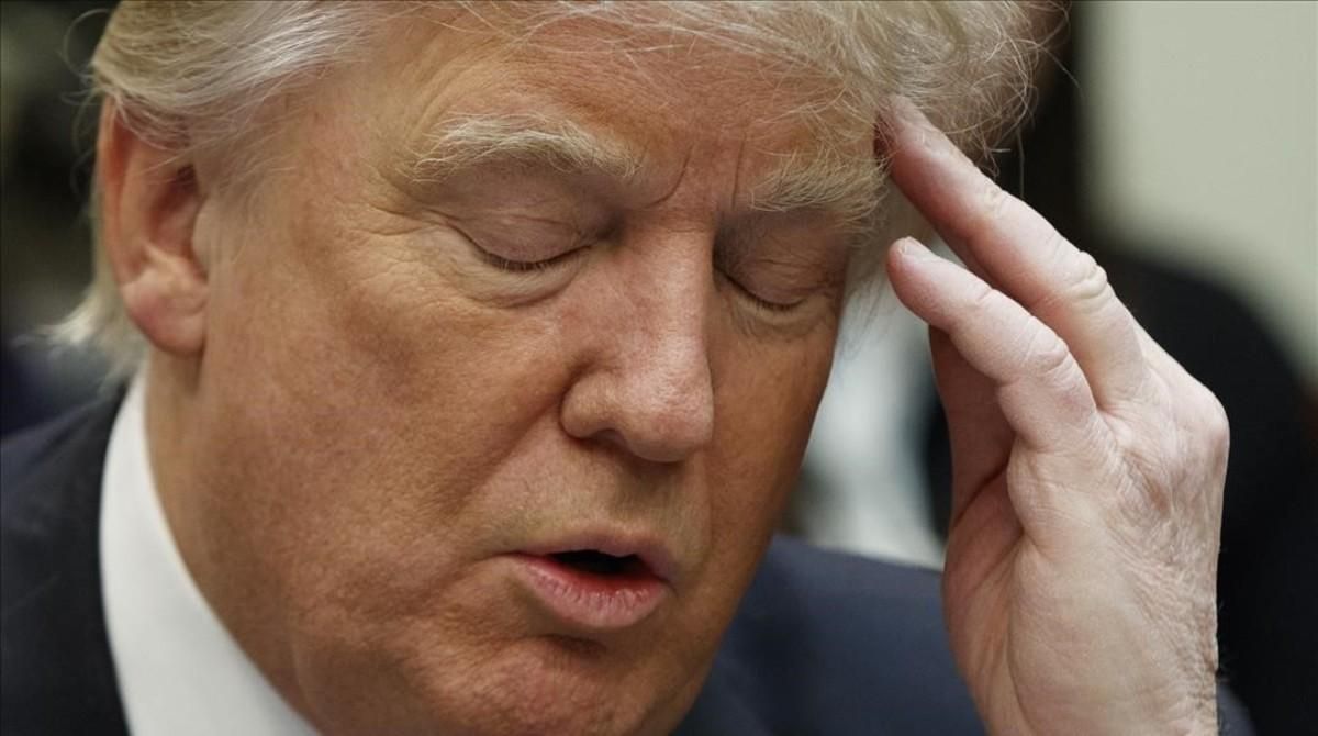 El presidente estadounidense, Donald Trump, durante una reunión con empresarios. El presidente estadounidense, Donald Trump, durante una reunión con empresarios.