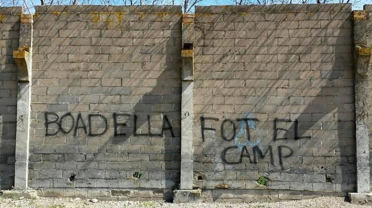 La pintada en Jafre, en una foto tomada por el propio dramaturgo. La pintada en Jafre, en una foto tomada por el propio dramaturgo.