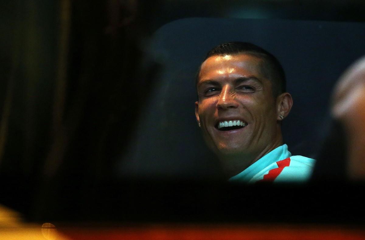 Cristiano Ronaldo, a la llegada a Rusia para disputar la Copa Confederaciones.