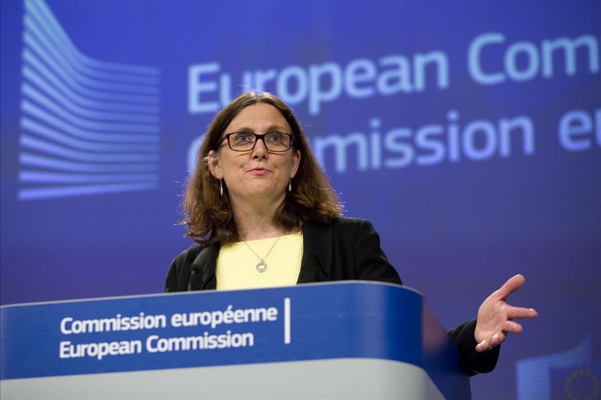 Cecilia Malmström, comisaria europea de Comercio. 