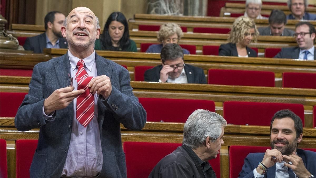 Germà Bel, durante su etapa como diputado de Junts pel Sí, en el Parlament. Germà Bel, durante su etapa como diputado de Junts pel Sí, en el Parlament.