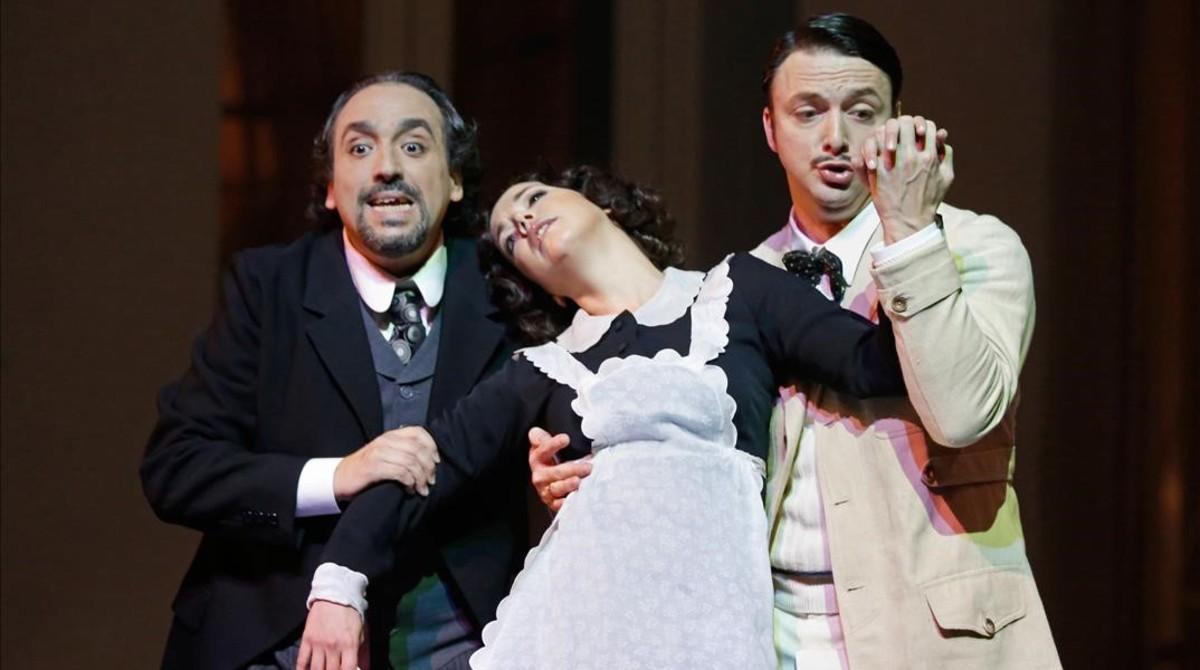 Un momento de la representación de ’Le nozze de Figaro’ en el Liceu. Un momento de la representación de ’Le nozze de Figaro’ en el Liceu.