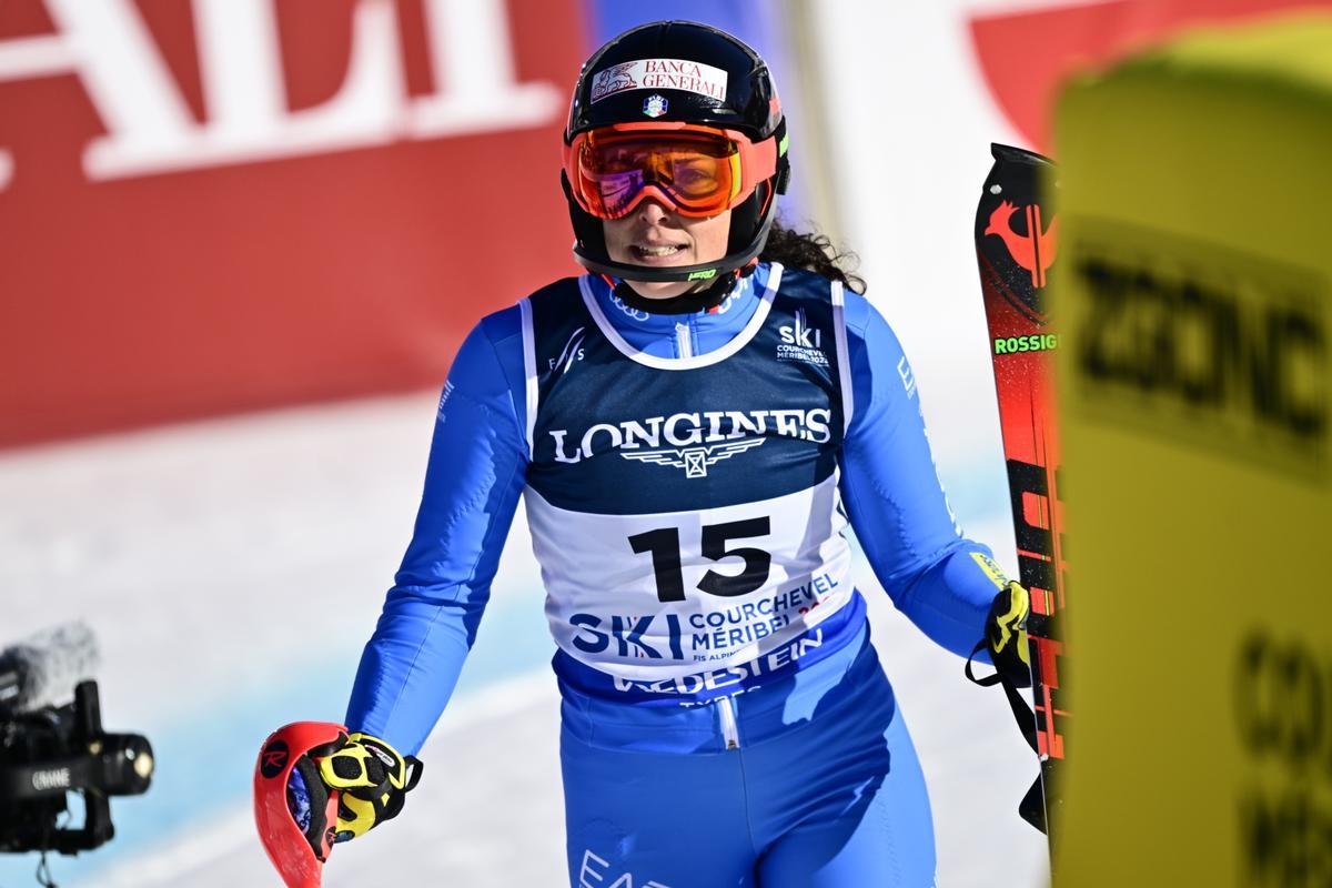La italiana Brignone, ganadora de la combinada del Mundial de esquí.