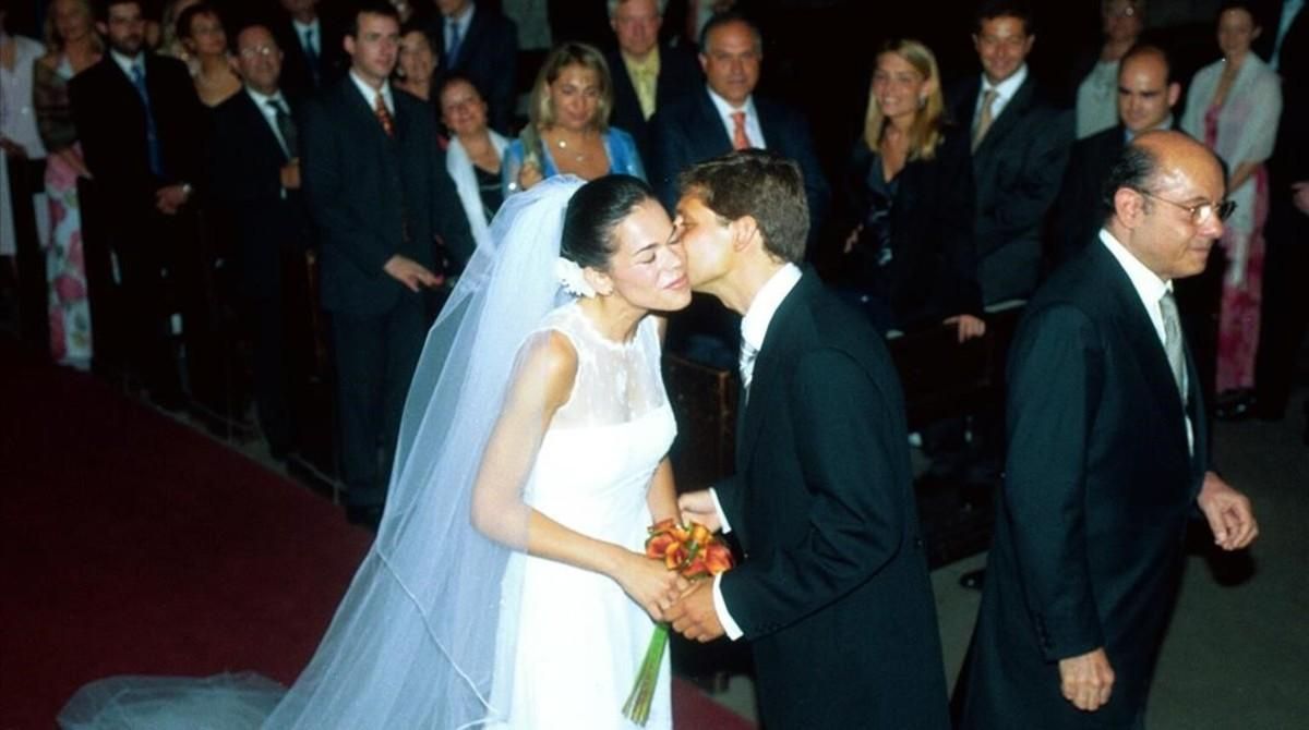 Boda de la hija de Félix Millet en la iglesia de Santa Maria del Mar de Barcelona, el 28 de junio del 2002. Boda de la hija de Félix Millet en la iglesia de Santa Maria del Mar de Barcelona, el 28 de junio del 2002.