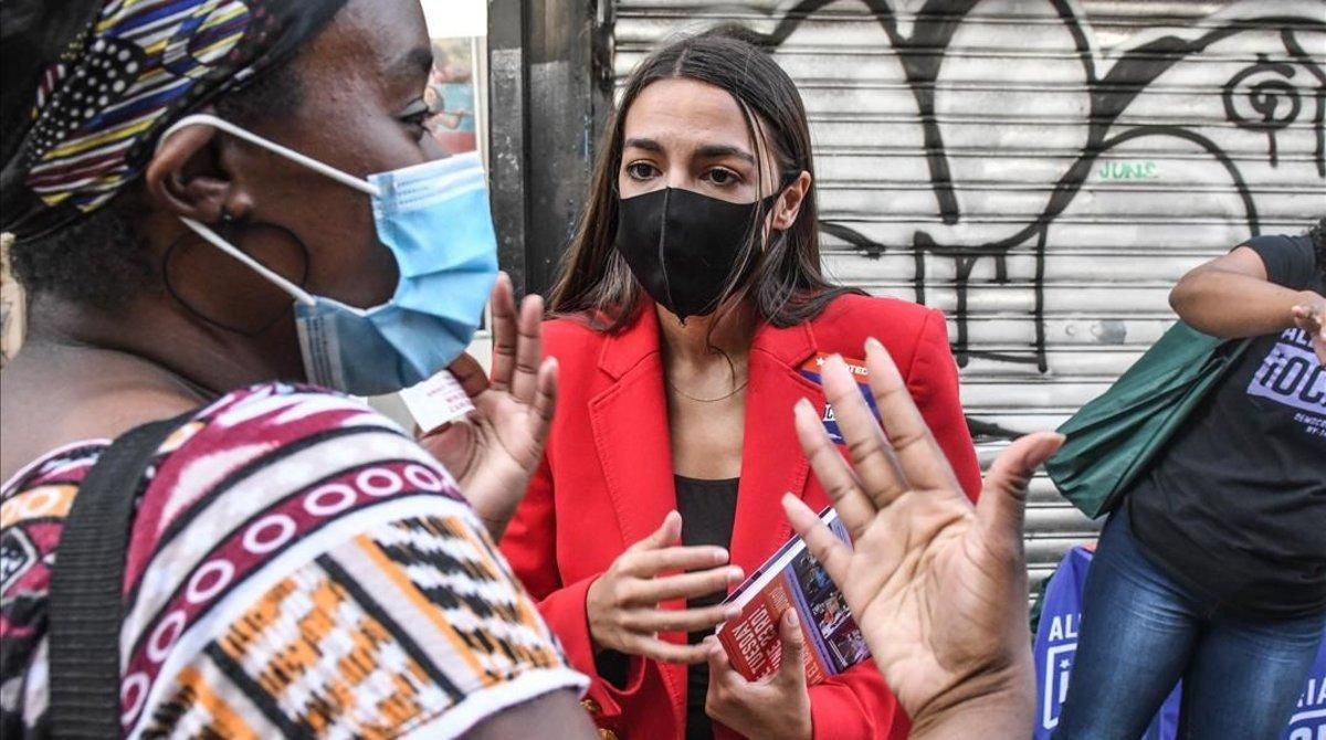 La congresista demócrata Alexandria Ocasio-Cortez, ganadora de unas primarias en Nueva York. La congresista demócrata Alexandria Ocasio-Cortez, ganadora de unas primarias en Nueva York.