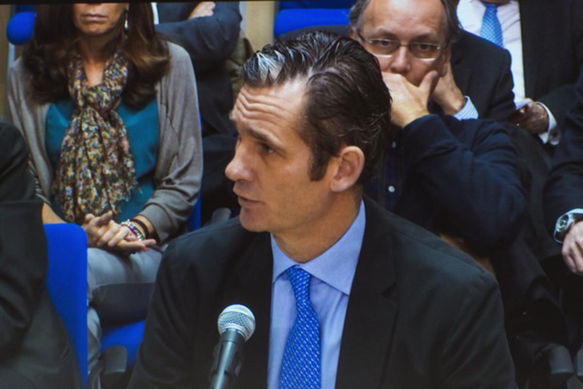 Iñaki Urdangarin comparece como acusado ante el tribunal de la Audiencia de Palma en el juicio del ’caso Nóos’.