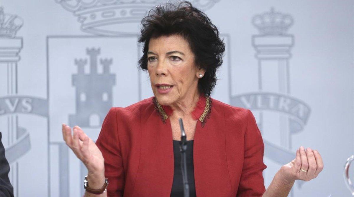 Isabel Celaá, ministra de Educación y Formación Profesional.