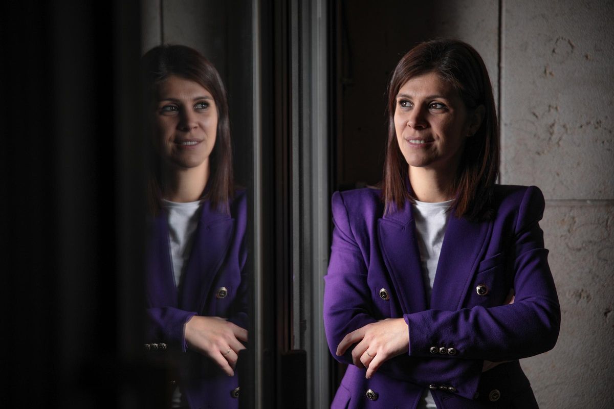 La secretaria adjunta de ERC, Marta Vilalta, durante la entrevista con Europa Press La secretaria adjunta de ERC, Marta Vilalta, durante la entrevista con Europa Press