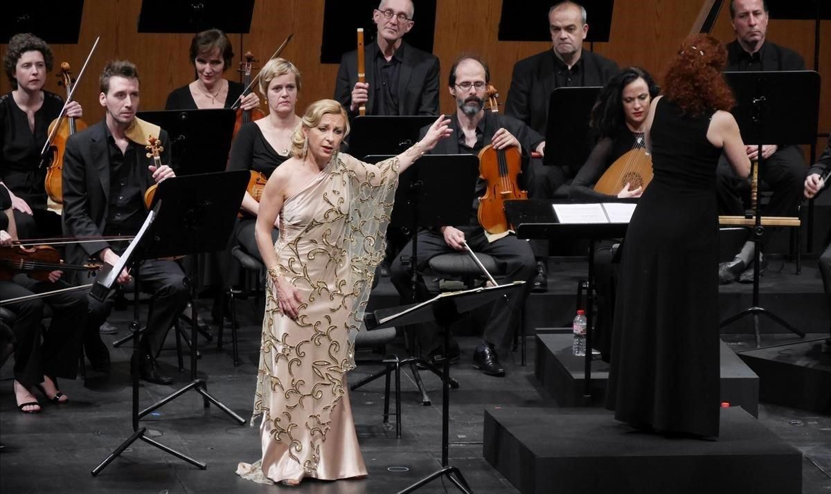 Natalie Dessay, en una actuación en el Liceu. Natalie Dessay, en una actuación en el Liceu.