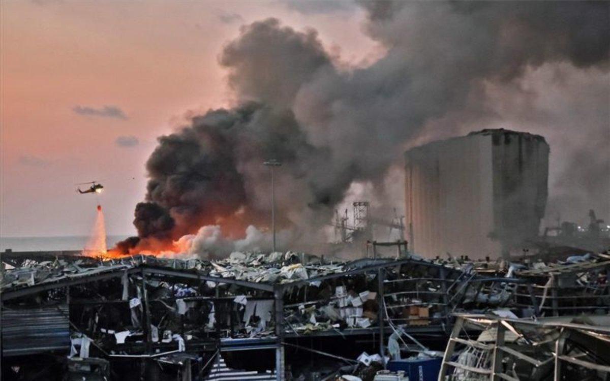 Explosión en el puerto de Beirut, Líbano.