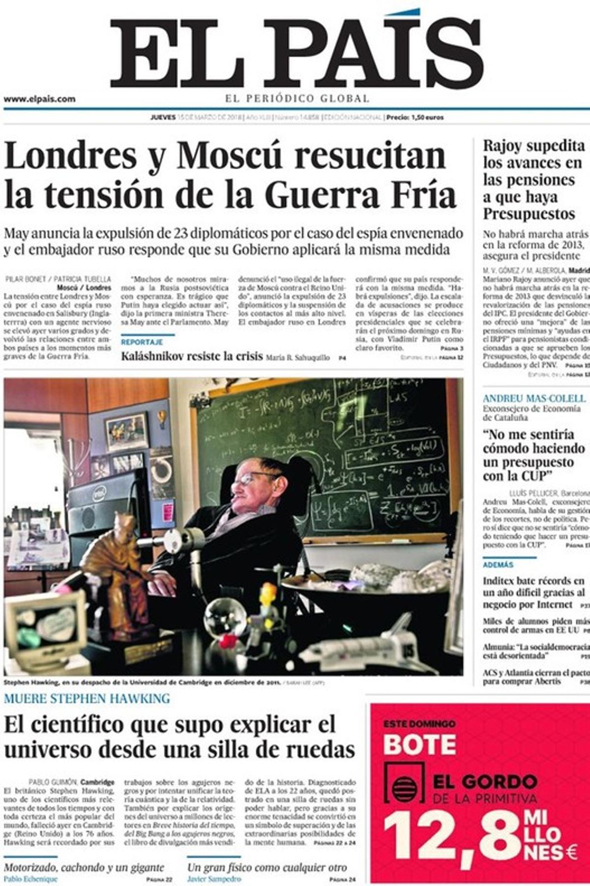 El quiosco salva a Rajoy del agujero negro de las pensiones