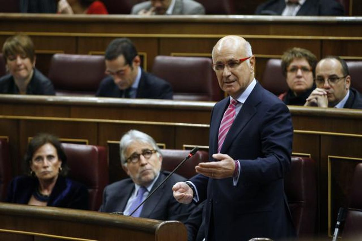Josep Antoni Duran Lleida, el miércoles, en la sesión de control del Congreso. Josep Antoni Duran Lleida, el miércoles, en la sesión de control del Congreso.