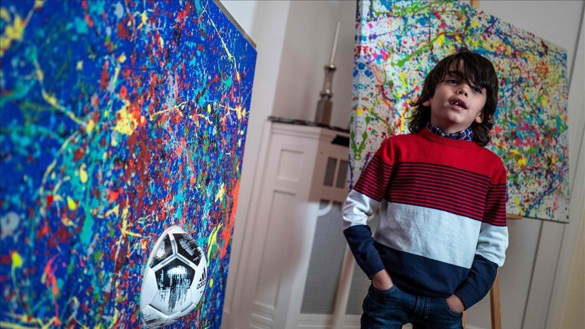Mikail Akar de 7 años apodado el mini Picasso. 