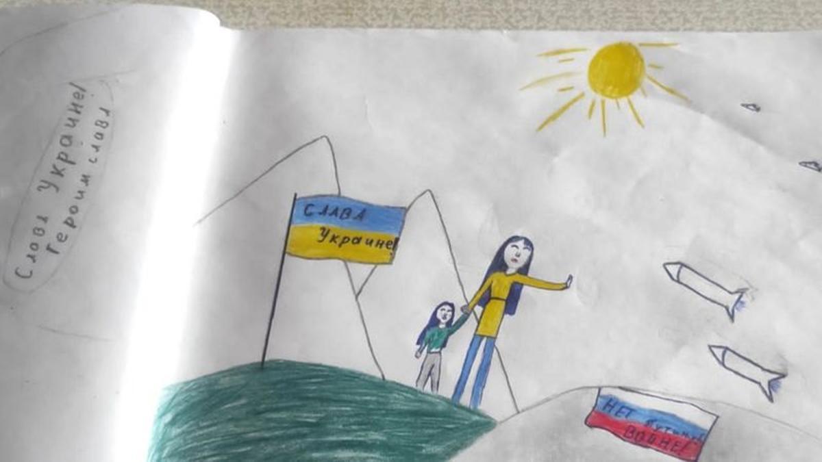 Un hombre huye tras ser condenado en Rusia por el dibujo de su hija en contra de la guerra en Ucrania