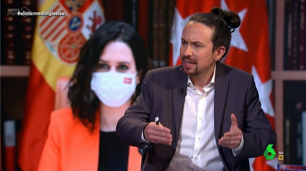 Pablo Iglesias en ’El intermedio’ (La Sexta). Pablo Iglesias en ’El intermedio’ (La Sexta).