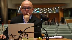 Gonzalo Boye, momentos antes del inicio de la segunda vista celebrada en el Tribunal General de la Unión Europea, sobre la inmunidad de los eurodiputados de Junts.