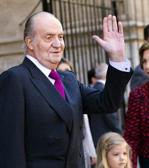 El rey Juan Carlos durante un acto el pasado mes de abril en Palma.
