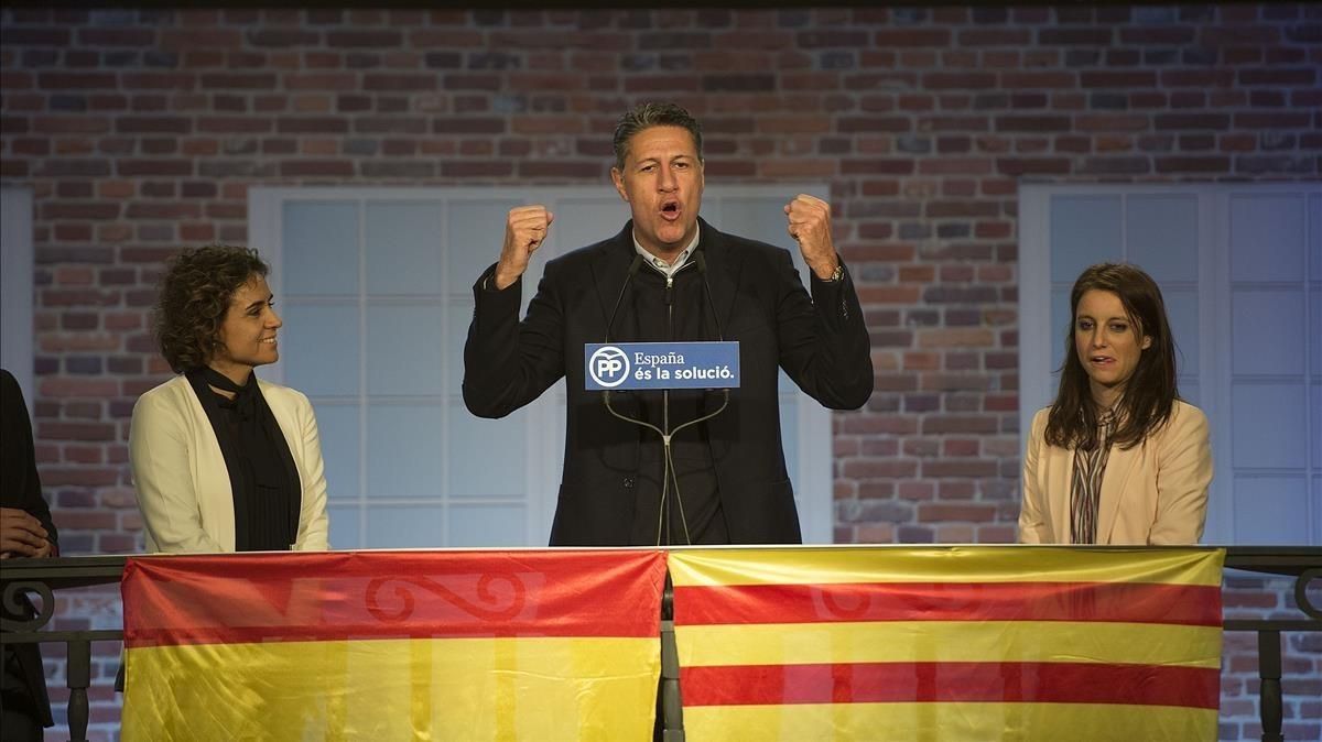 El candidato del PPC, Xavier García Albiol, en el acto de inicio de campaña este lunes. El candidato del PPC, Xavier García Albiol, en el acto de inicio de campaña este lunes.
