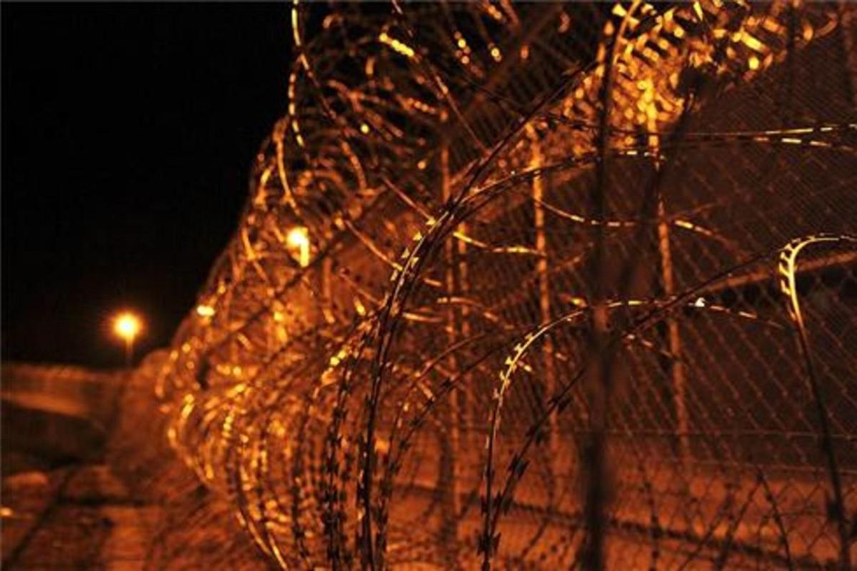 Un detalle de la valla de Ceuta. Un detalle de la valla de Ceuta.