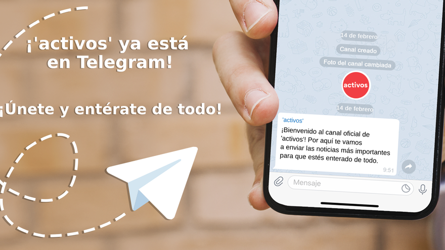 activos' ya está disponible en Telegram.