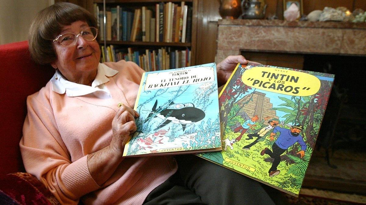 Mor l'editora Conxita Zendrera, que va publicar els primers llibres de Tintín a Espanya
