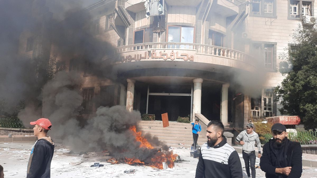 Protestas antigubernamentales en Al Sueida (Siria) Protestas antigubernamentales en Al Sueida (Siria)