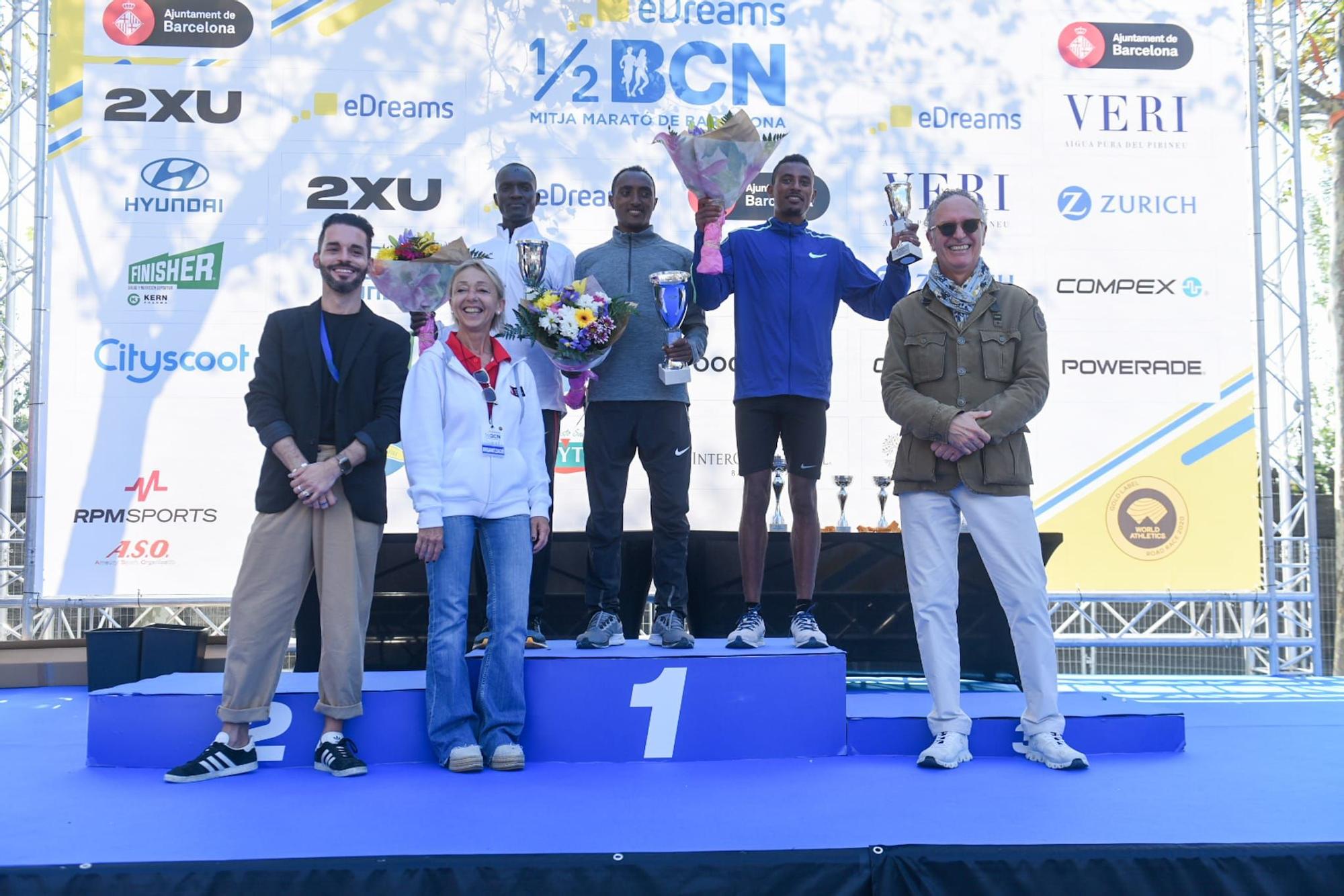 Circuit record in the Barcelona half marathon