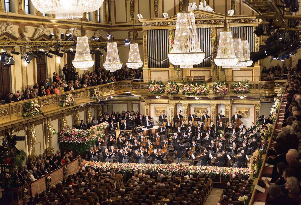 Concierto de Año Nuevo de Viena de archivo Concierto de Año Nuevo de Viena de archivo