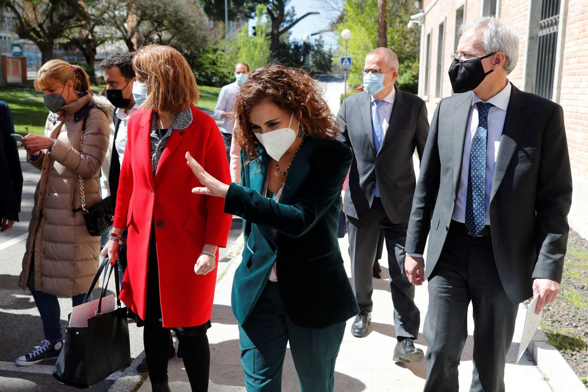 La ministra de Hacienda, María Jesús Montero, tras constituirse el Comité para la Reforma Fiscal. La ministra de Hacienda, María Jesús Montero, tras constituirse el Comité para la Reforma Fiscal.