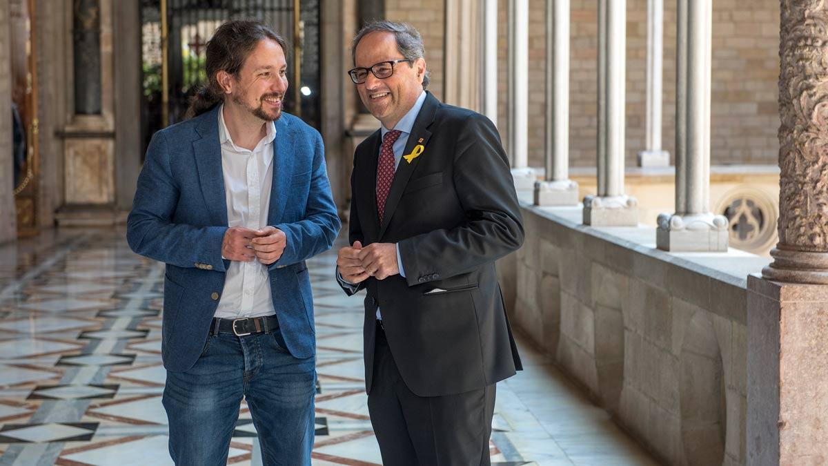 Iglesias s'ofereix com a mediador entre Quim Torra i Pedro Sánchez