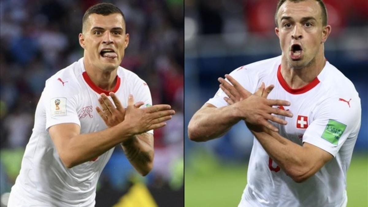 Shaqiri, Xhaka i Leichsteiner, multats per la seva celebració contra Sèrbia