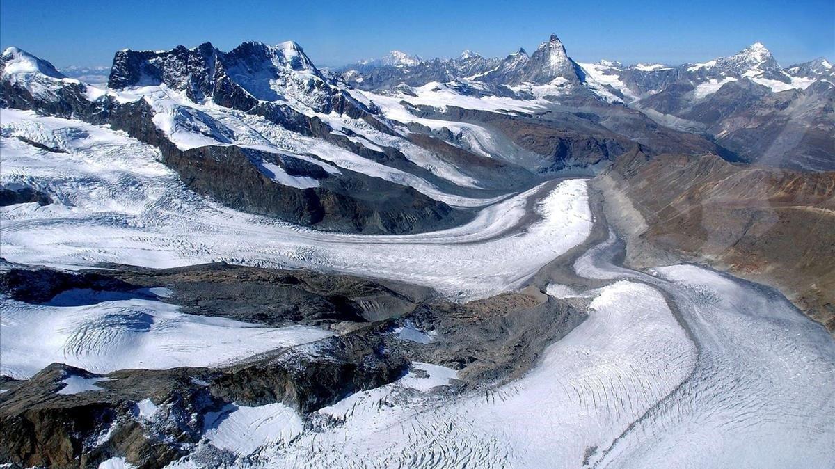 Glaciares de los Alpes podrían perder el 90% de su volumen en 80 años