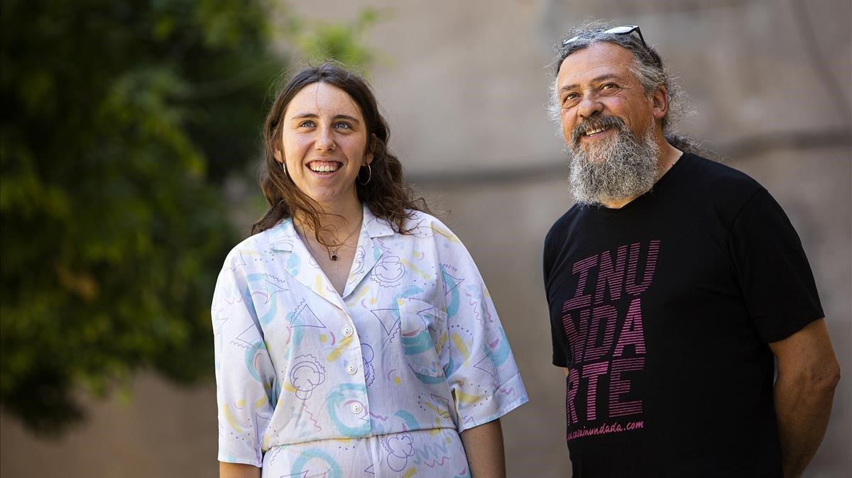 María Medem y Max, este jueves en Barcelona, tras recibir los premios de la ACDCómic. 