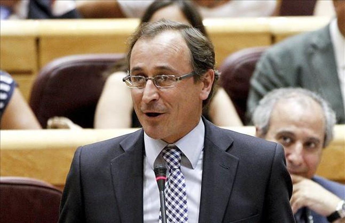 El portavoz del PP, Alfonso Alonso, durante un pleno en el Congreso El portavoz del PP, Alfonso Alonso, durante un pleno en el Congreso