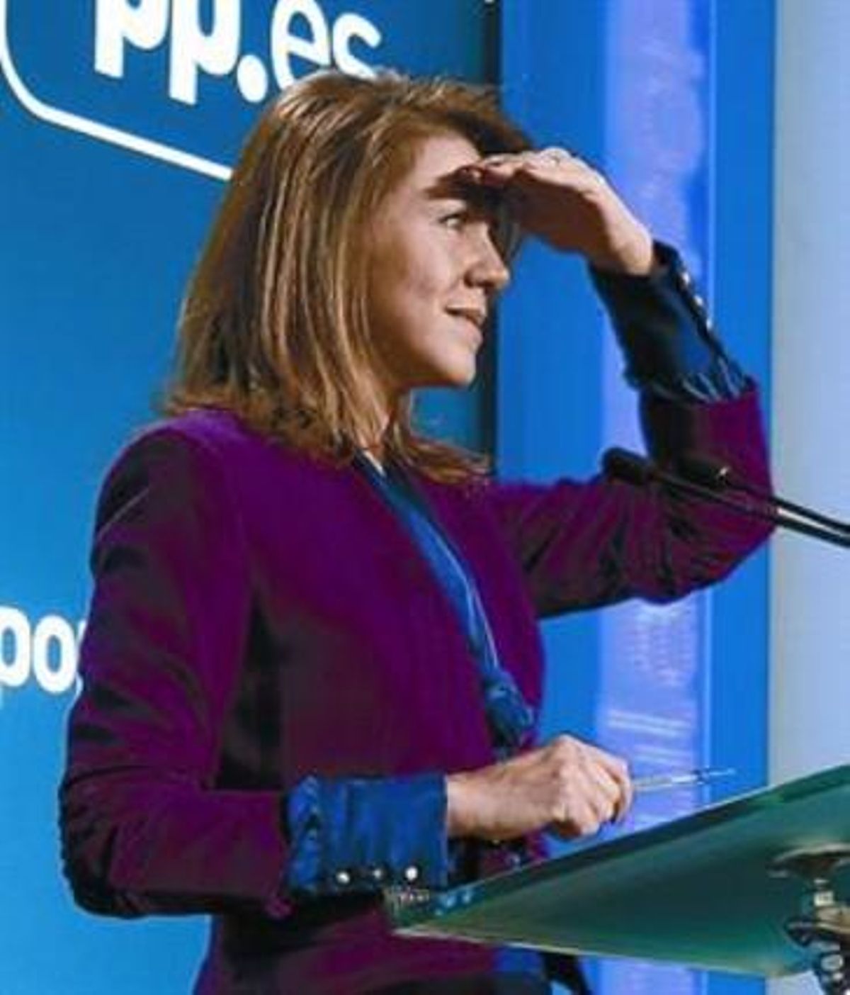De Cospedal, en su primera comparecencia sobre el ’caso Bárcenas’. De Cospedal, en su primera comparecencia sobre el ’caso Bárcenas’.