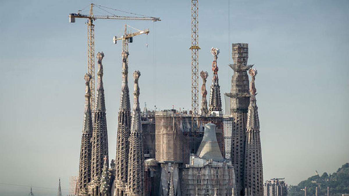 Imágenes virtuales de la construcción de la Basílica de la Sagrada Família