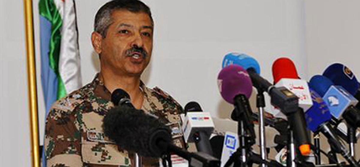 El general de divisió jordà Mansur al-Jbur, aquest diumenge.