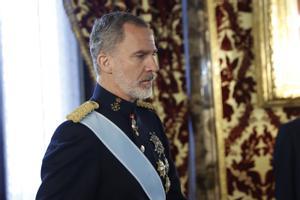 Felipe VI, el pasado jueves, recibe las cartas credenciales de nuevos embajadores en el Palacio Real.