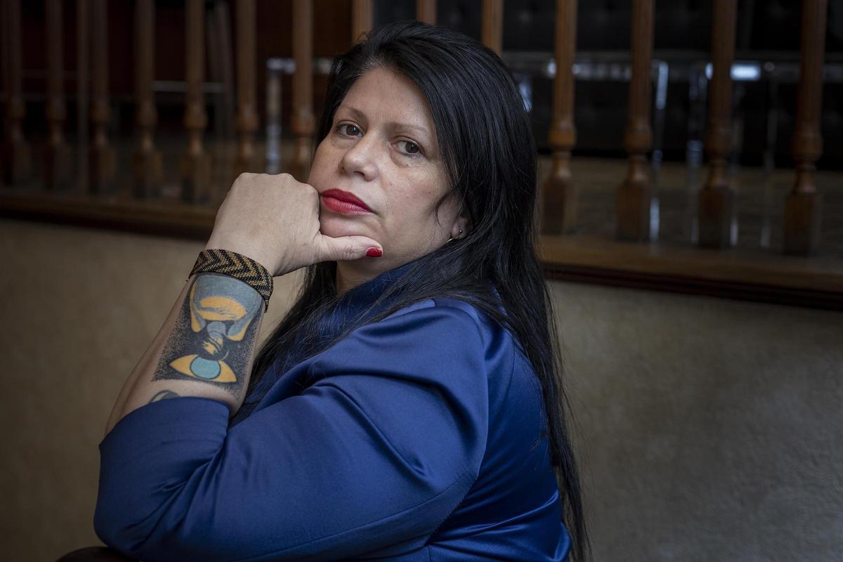 La argentina Dolores Reyes, durante su visita a Barcelona. La argentina Dolores Reyes, durante su visita a Barcelona.