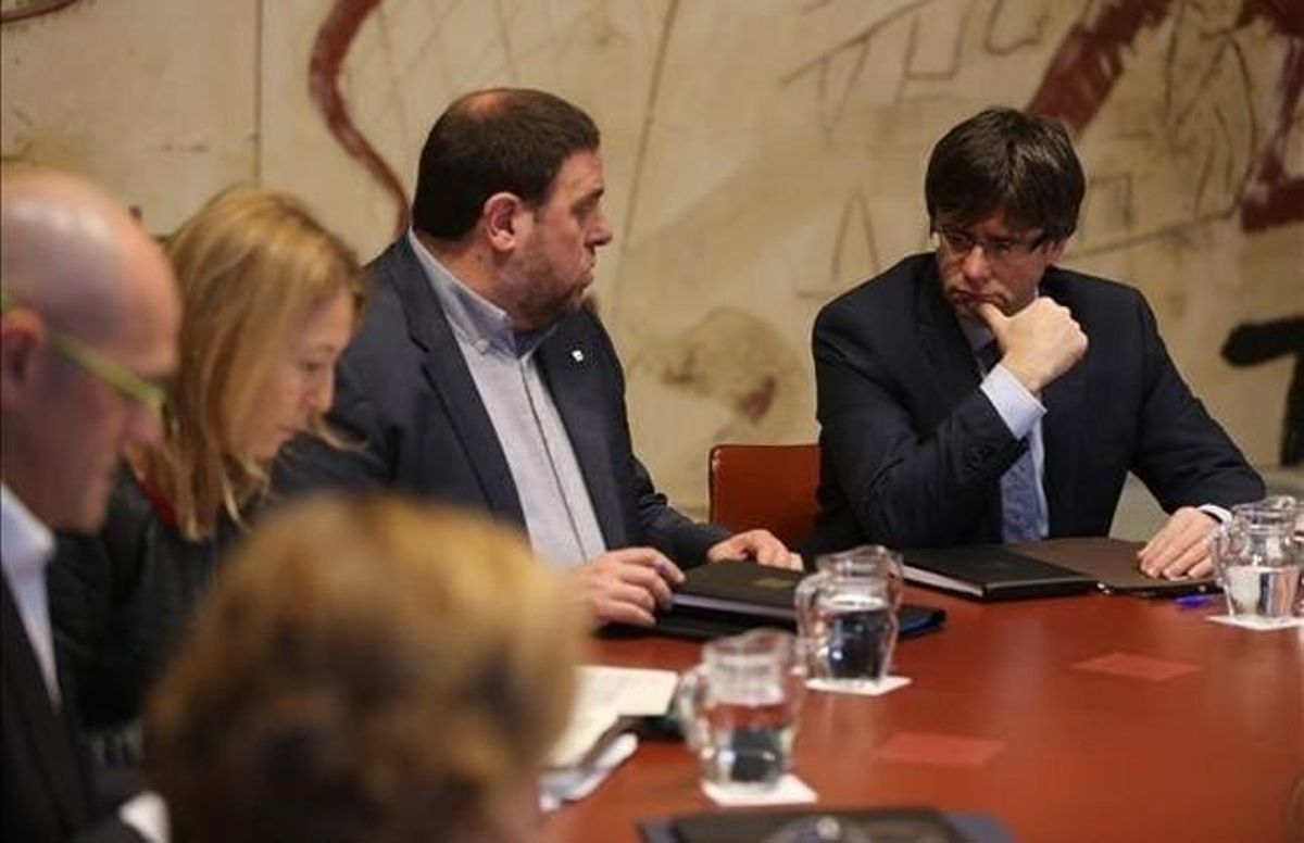 Reunión del Consell Executiu, este martes en el palau de la Generalitat. Reunión del Consell Executiu, este martes en el palau de la Generalitat.