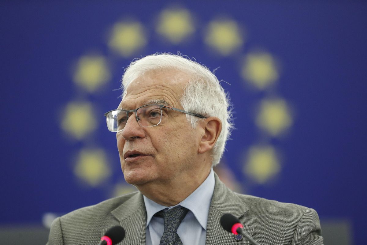 Josep Borrell en una comparecencia de este martes. Josep Borrell en una comparecencia de este martes.