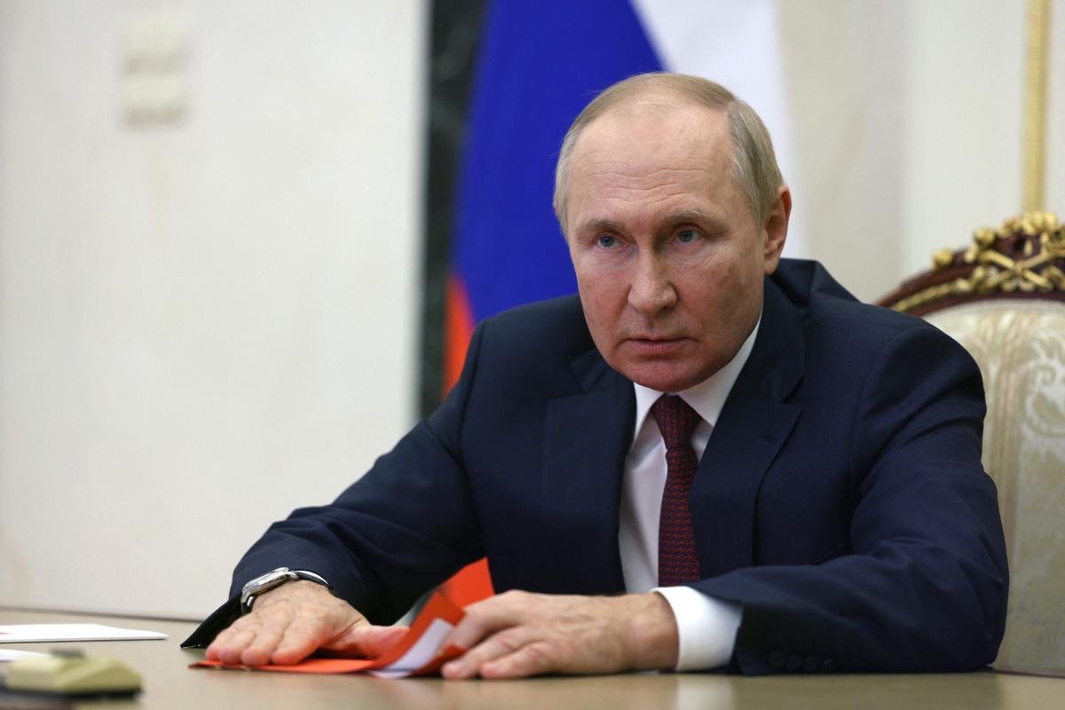El presidente ruso, Vladímir Putin, durante una reunión del Consejo de Seguridad.