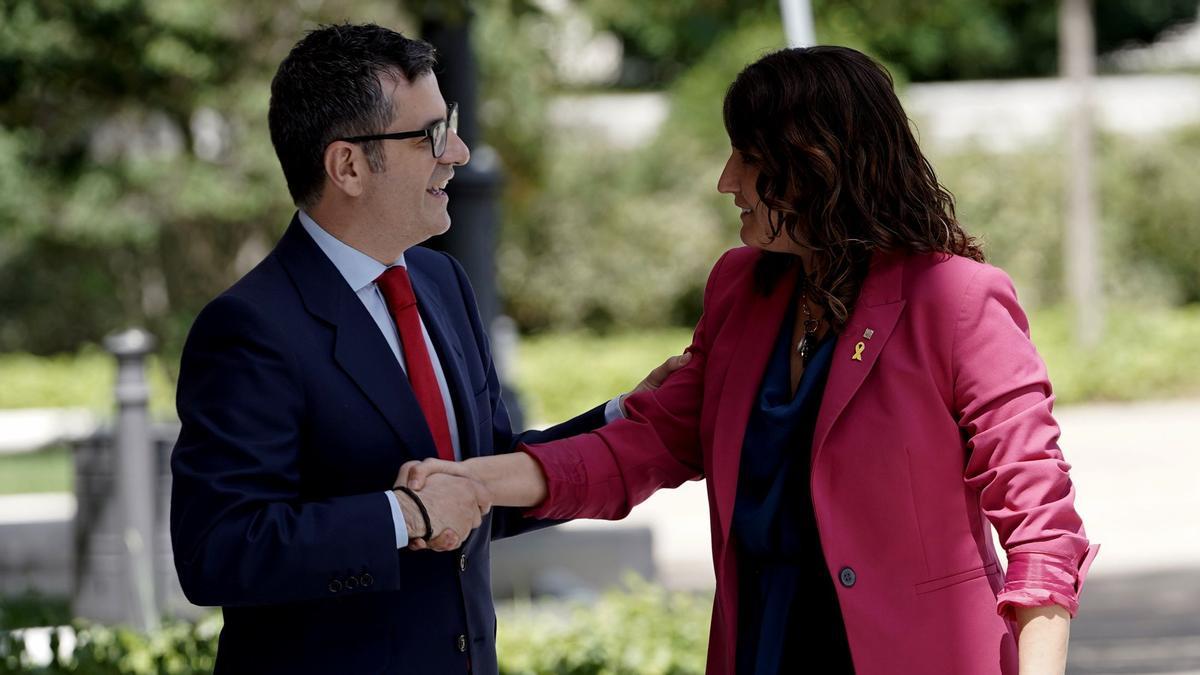Vilagrà i Bolaños es reuniran divendres per fixar la data de la reunió entre Sánchez i Aragonès
