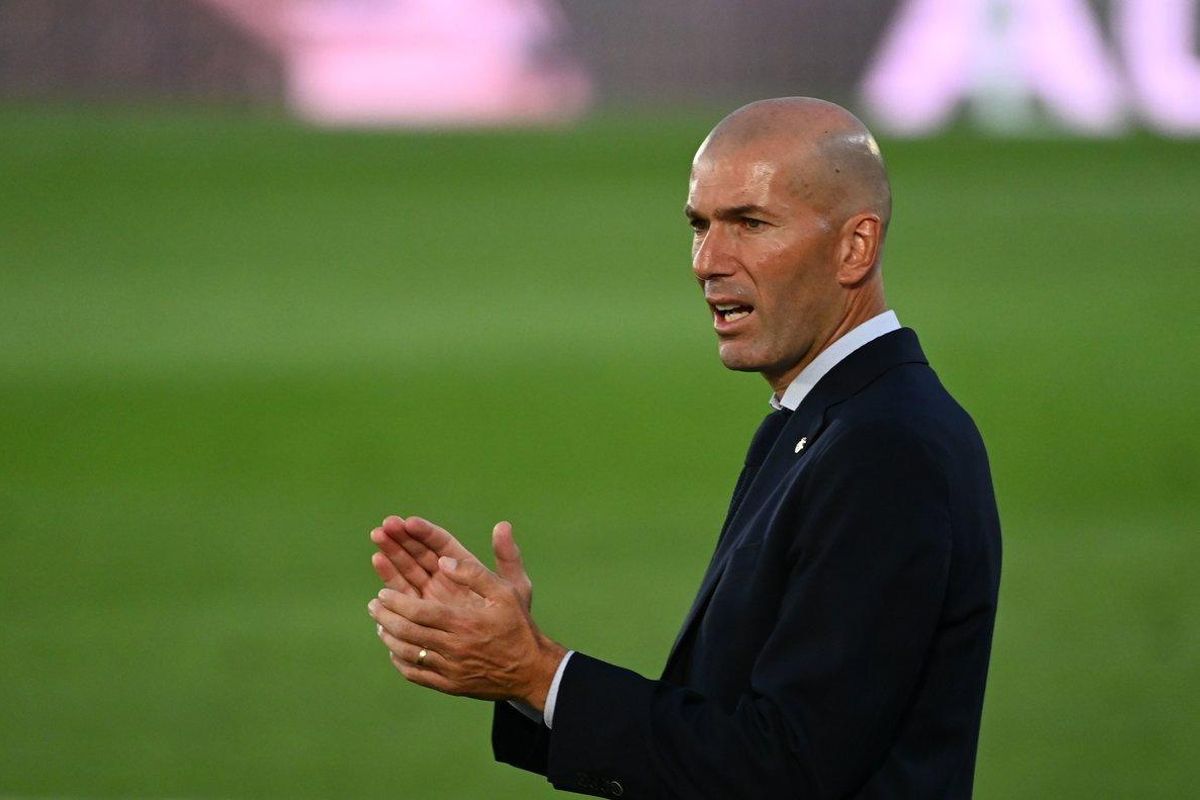 El entrenador francés Zinedine Zidane durante un partido con el Real Madrid. El entrenador francés Zinedine Zidane durante un partido con el Real Madrid.