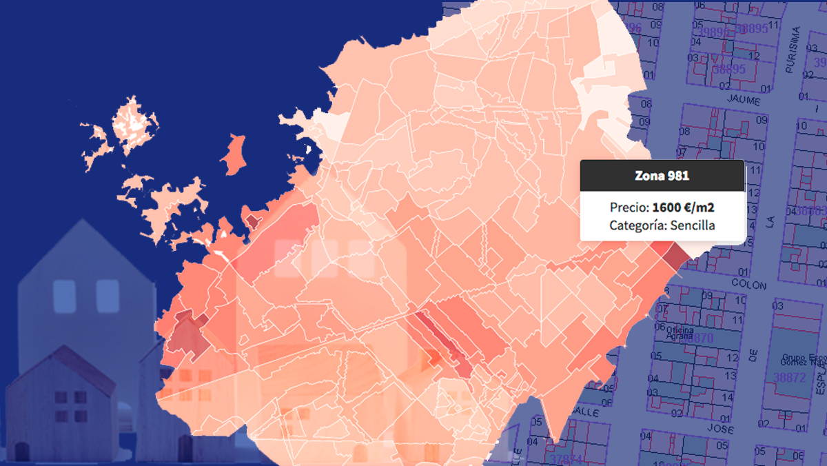 Mapa del preu actual de la vivenda a Barcelona per zones
