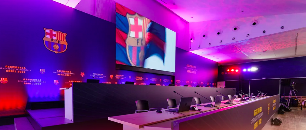 L’assemblea del Barça vota el patrocini amb Spotify telemàticament i a les fosques